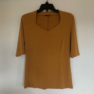 Very Gently Used Mustard Retro Dress Shirt